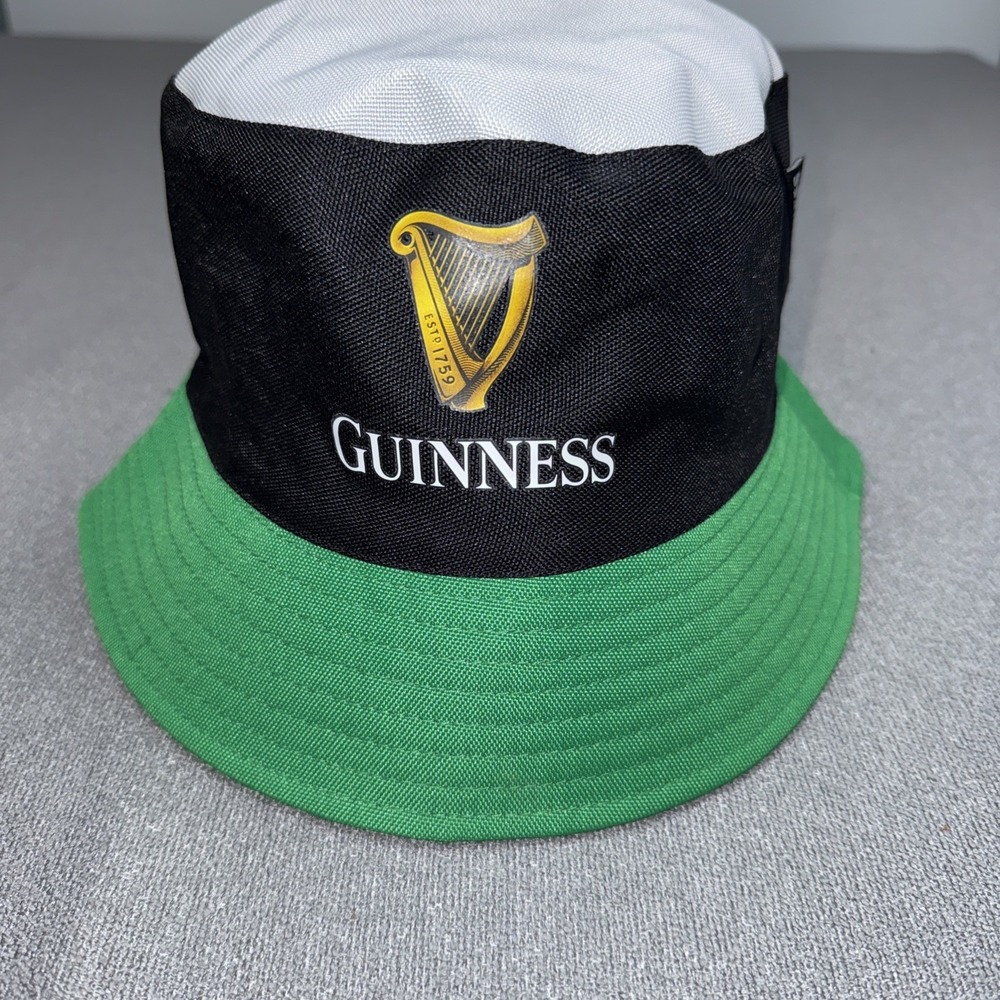 Guinness Bucket Hat Stout Beer Brewery Ireland Dublin Green Black